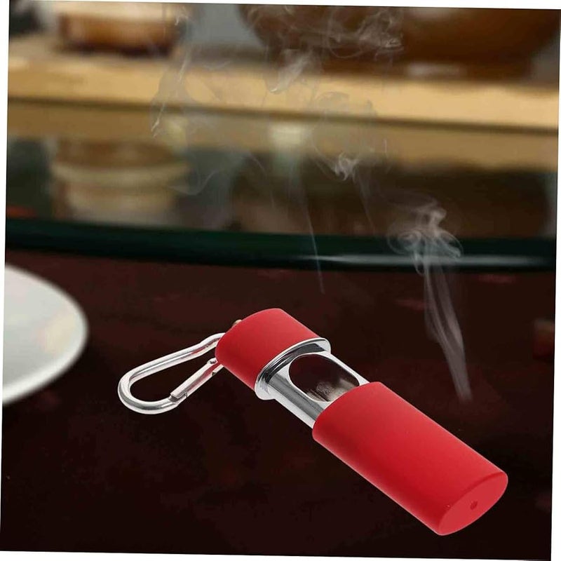 Portable Metal Ashtray Keychain Compact Pocket Ashtray Cover for Outdoor Use - Image 4